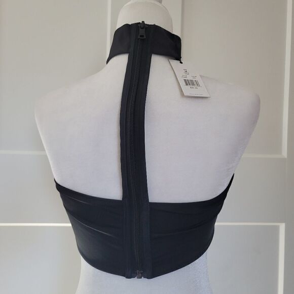 Onia laura bikini top in jet black - Picture 6 of 8